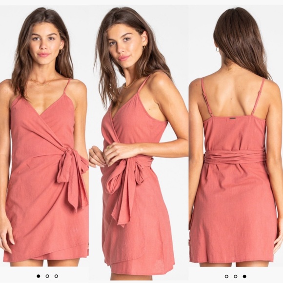 billabong island wrap dress